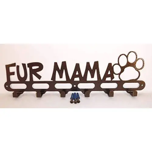 Dog Leash Wall Hanger Hook Holder Fur Mama Copper Vein color Handmade in USA Dog Leash Wall Hanger Hook Holder Fur Mama Copper Vein color Handmade in USA