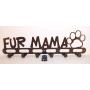 Dog Leash Wall Hanger Hook Holder Fur Mama Copper Vein color Handmade in USA