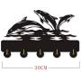 XIAMUXI Cute Dolphin Silhouette Wooden Hanger Unique Gift Clothes Hat Key Hook/Coat Rack/Wall Hook Home Decoration Wall Stickers Kitchen Bathroom Towel Hook,Black