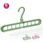 kayaso Magic Hangers Space Saving Clothes Hangers Organizer Smart Closet Space Saver Pack of 6 with Sturdy Plastic for Heavy Clothes kayaso Magic Hangers Space Saving Clothes Hangers Organizer Smart Closet Space Saver Pack of 6 with Sturdy Plastic for Heavy Clothes