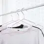 High-tech type 10pcs Children Adult Clothes Hanger Clothes Drying Rack Non Slip Metal Shirt Hook Hangers,Blue