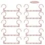 HJYPYJ Magic Hanger,360?? Rotate Magical Hangers,Multifunction PP Hanger,Space-Saving Organizer Hangers, Isometric Design/Pink / 25x11x3.2cm