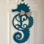 Monogram Seahorse Door Hanger - Seahorse Wreath - Nautical Door Hanger - Seahorse Initial Wreath - Marine Monogram - Seahorse Monogram Monogram Seahorse Door Hanger - Seahorse Wreath - Nautical Door Hanger - Seahorse Initial Wreath - Marine Monogram - Seahorse Monogram