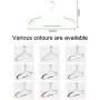 Yuema 10 Pack Light-Weight Clothes Hangers Non-Slip Durable Clothes Hanger Plastic Hangers Perfect for Pants, Dress, Jacket, Underwear and Shirt