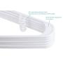 SMART ONYE Pack of 50 Standard Premium Plastic Hangers White (White)