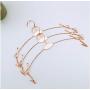 10pcs Rose Gold Metal Clothes Hanger with Clothespins Clip, Bra Underwear Lingerie Panties Drying Rack Hanger Hook Decoration