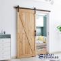 6 FT Heavy Duty Sturdy Sliding Barn Door Hardware Kit, 6ft Single Rail, Black, (Whole Set Includes 1x Pull Handle Set & 1x Floor Guide) Fit 36" Wide Door Panel (J Shape Hanger) 6 FT Heavy Duty Sturdy Sliding Barn Door Hardware Kit, 6ft Single Rail, Black, (Whole Set Includes 1x Pull Handle Set & 1x Floor Guide) Fit 36" Wide Door Panel (J Shape Hanger)