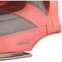 Brentwood Steam Iron with Retractable Cord, Non-Stick, Red