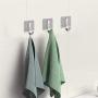 CHICHIC Adhesive Hooks Towel Robe Bathrobe Hook for Hanging SUS 304 Stainless Steel Brushed Nickel Heavy Duty Wall Hanger Storage Stick Coat Holder Bathroom Kitchen Home Office 4 Pack