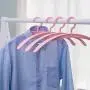 Hershii Plastic Shirt Hangers Closet Storage Organizer Solid Color Space Saving Clothes Tops Blouses Hangers for Department Store, Pack of 10 Hershii Plastic Shirt Hangers Closet Storage Organizer Solid Color Space Saving Clothes Tops Blouses Hangers for Department Store, Pack of 10