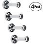Brass Towel Robe Hook Coat Clothes Wall Mounted Hanger for Bath Kitchen Garage Bedroom,Living room, Fiting room, Office (4 Pack)