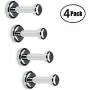 Brass Towel Robe Hook Coat Clothes Wall Mounted Hanger for Bath Kitchen Garage Bedroom,Living room, Fiting room, Office (4 Pack)