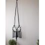 Macrame Plant hanger - Brown or black beads