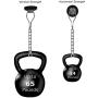 Mavoro Strong Magnetic Hooks for Hanging. Up to 65 lbs. Set of 2 Black Magnet Hooks Heavy Duty Magnets, Neodymium 52 Rare Earth Magnets. Rotating Swivel Style Magnet Hook for Refrigerator, Locker etc