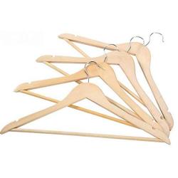 5 Pcs Wooden Adult Clothes Hangers for Jeans Pants Coat Hanger Home Storage Holder Dress Long Racks