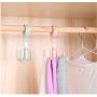 10pcs Random Color Plastic Home Storage Organization Hooks Bedroom Hanger Clothes Hanging Rack Holder Hooks for Bags Towel