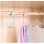 10pcs Random Color Plastic Home Storage Organization Hooks Bedroom Hanger Clothes Hanging Rack Holder Hooks for Bags Towel