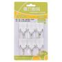 24PCS Strong Adhesive Hook Wall Door Sticky Hanger Holder Kitchen Bathroom White Hangers for Clothes