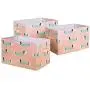 Lush Decor Sausage Dog Fabric Covered 3 Piece Collapsible Storage Boxes Set, 14 Lush Decor Sausage Dog Fabric Covered 3 Piece Collapsible Storage Boxes Set, 14