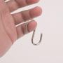 Flammi 20-Pack Mini S Shaped Hooks Hanging Hooks Chrome Plated for Jewelry Key Ring Dustpan Brush (1-3/4-Inch Long)