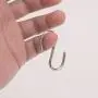 Flammi 20-Pack Mini S Shaped Hooks Hanging Hooks Chrome Plated for Jewelry Key Ring Dustpan Brush (1-3/4-Inch Long)