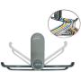 Alovexiong Wall Mount Adhesive Clothes Hanger Storage Rack Organizer Hanger Stacker Hanger Store Clothes Hangers Holder Storage Clothes Hangers Storage Stacker Rack Holder Adhesive No Drilling