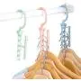 shlutesoy Plastic 5 Circle Anti-Slip Windproof Coat Clothes Hanger Buckle Rack Organizer Pink shlutesoy Plastic 5 Circle Anti-Slip Windproof Coat Clothes Hanger Buckle Rack Organizer Pink