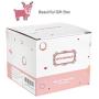 SONGMICS Ballerina Musical Jewelry Box, Wind-Up Music Storage Boxes with Pullout Drawer, Elk Theme, Gift for Kids, White UJMC014PK SONGMICS Ballerina Musical Jewelry Box, Wind-Up Music Storage Boxes with Pullout Drawer, Elk Theme, Gift for Kids, White UJMC014PK