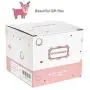 SONGMICS Ballerina Musical Jewelry Box, Wind-Up Music Storage Boxes with Pullout Drawer, Elk Theme, Gift for Kids, White UJMC014PK
