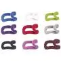 20pcs Random Color Creative Mini Flocking Clothes Hanger Wardrobe Anti-Clip Space Save Clothing Hook for Home or Travel Use