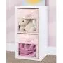mDesign Soft Fabric Closet Storage Organizer Cube Bin Box, Clear Window and Handle - for Child/Kids Room, Nursery, Playroom, Furniture Units, Shelf - 11" High, 4 Pack - Pink/White Polka Dots mDesign Soft Fabric Closet Storage Organizer Cube Bin Box, Clear Window and Handle - for Child/Kids Room, Nursery, Playroom, Furniture Units, Shelf - 11" High, 4 Pack - Pink/White Polka Dots