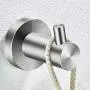 Marmolux Acc Towel Hook Brushed Nickel Bathroom Single Coat Robe Hooks Bath Kitchen Small Hand Towel Holder Hat Door Hanger Rack Wall Mount Bathroom Hardware Set Stainless Steel Satin Finished