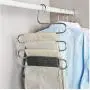5pcs 5 Layers S Shape Multifunctional Clothes Hangers Pants Storage Hangers Cloth Rack Multilayer Storage Cloth Hanger Decoration 5pcs 5 Layers S Shape Multifunctional Clothes Hangers Pants Storage Hangers Cloth Rack Multilayer Storage Cloth Hanger Decoration