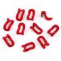 20pcs Random Color Creative Mini Flocking Clothes Hanger Easy Hook Closet Organizer Home Product