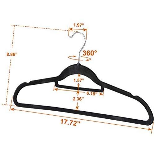SHOPPERs CHOICE 100pcs Galvanized Sturdy Hangers Commercial Applications Home Flocked Clothes Nonslip Hanging Tie Bar Deal Strap Notches 360° Swivel Hook Multipurpose Cabinet Space Saver Hotel SHOPPERs CHOICE 100pcs Galvanized Sturdy Hangers Commercial Applications Home Flocked Clothes Nonslip Hanging Tie Bar Deal Strap Notches 360° Swivel Hook Multipurpose Cabinet Space Saver Hotel