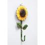 E-view Metal Sunflower Key Holder Creative Vintage Wall Mounted Key Hook - Retro Cast Hanger for Coat Hat Clothes Towel (Sunflower)