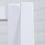 Qfgis White Solid Wood Coat Racks Bedroom Landing Hanger Mobile Clothes Shelves European Style Furniture (Size : 80cm)