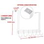 Dseap Over The Door Hook Hanger, Heavy Duty Over The Door Towel Rack Coat Rack for Clothes Hat Towel, White