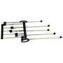 difftyle Multifunction Stainless Steel Magic Trousers Hanger Clothes Drying Racks Pants Closet Cabide (Black)