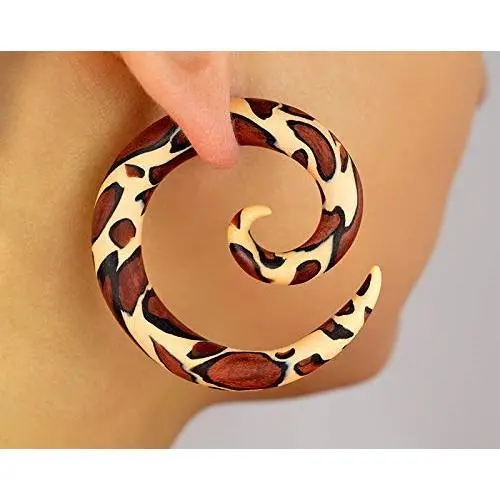 Leopard Earrings Leopard Print Spiral Earrings Animal Tribal Plugs Fake Gauges Ear Studs Tunnels Cheater Stretchers Hangers Real Tapers Faux Piercing Body Jewelry Stretched Lobes Gauged Weights Leopard Earrings Leopard Print Spiral Earrings Animal Tribal Plugs Fake Gauges Ear Studs Tunnels Cheater Stretchers Hangers Real Tapers Faux Piercing Body Jewelry Stretched Lobes Gauged Weights