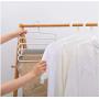 5pcs Random Color 5 Layers Hangers Multifunctional Clothes Hangers Pants Storage Hangers Cloth Rack Multilayer Storage Cloth Hanger