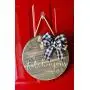 Personalized Wooden Door Hanger | Circle Door Hanger | 16 Inch Door Hanger | Farmhouse Door Hanger