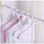 10pcs Creativity Magic Clothes Hanger Stand Broad Shoulders Plastic Fold Organizer