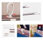 HJYPYJ Magic Hanger,Rotatable Multifunction Magical Hangers,Card Buckle Design Non-Slip Trouser Hangers,Space-Saving Organizer Hangers, Strong Bearing Capacity/White / 37.9x37cm