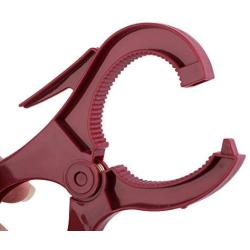 uxcell Plastic Household Flower Shaped Swivel Hook 24 Clips Drying Rack Clothes Hanger Dark Red