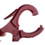 uxcell Plastic Household Flower Shaped Swivel Hook 24 Clips Drying Rack Clothes Hanger Dark Red