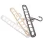 MEIYIN 3D Space Saving Magic Clothes Hanger with Hook Cabinet Organizer 360 Rotation
