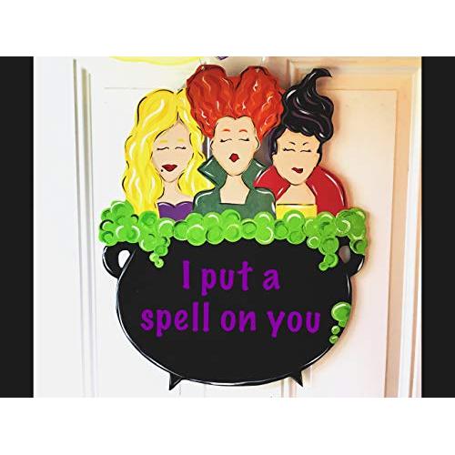 Sanderson Sisters door hanger Hocus Pocus wreath