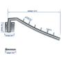 Sunmall 12.6" Folding Wall Mounted Clothes Hanger Rack, Garment Hook Stainless Steel with Swing Arm Holder Clothing Hanging System Closet Storage Organizer for Bedrooms Bathrooms Laundry Room (2 Pack)