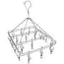 tomoyou Stainless Steel Laundry Drying Rack Drip Hanger 32 Clips Drying Socks, Baby Clothes, Towels, Underwear, Socks, Gloves